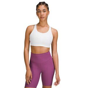 Lululemon Energy High Support Sports Bra Womens 40 D White Foam Cups Running Run